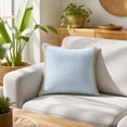 thumbnail image 6 of Luckky Solid Color Washed Cotton Throw Pillow,Outdoor Cushion with Tassel,Decorative Sofa Pillow with Pillow Insert,Soft Accent Cushion for Patio,Garden,Living Room & Home Decor, 6 of 6