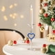 thumbnail image 4 of Candelabro de cristal en forma de corazón - Decoración romántica alta con vela, azul amarillo rosa, 8,3 pulgadas, elegante centro de mesa para bodas, cenas, fiestas y adornos para el hogar, 4 of 5