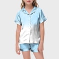thumbnail image 5 of Gubotare Girls Pajamas Sets Toddler Girls Kids Pajama Sets Short Summer Cool Sleepwear Pjs 2pcs Set (D,Size 2-3 Years), 5 of 5