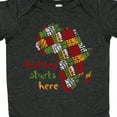 thumbnail image 4 of Inktastic Black History Month History Starts Here African Fabric Print Boys or Girls Baby Bodysuit, 4 of 5