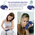 thumbnail image 2 of XIRQI Reusable Ice Bag Hot Water Bag for Injuries,Hot & Cold Therapy and Pain Relief,Blue, 2 of 4