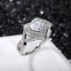 thumbnail image 5 of Anillos para mujer, regalos para mujer, moda para damas, diamantes, moda, anillo de joyería femenina en forma de corazón, para damas, 5 of 5
