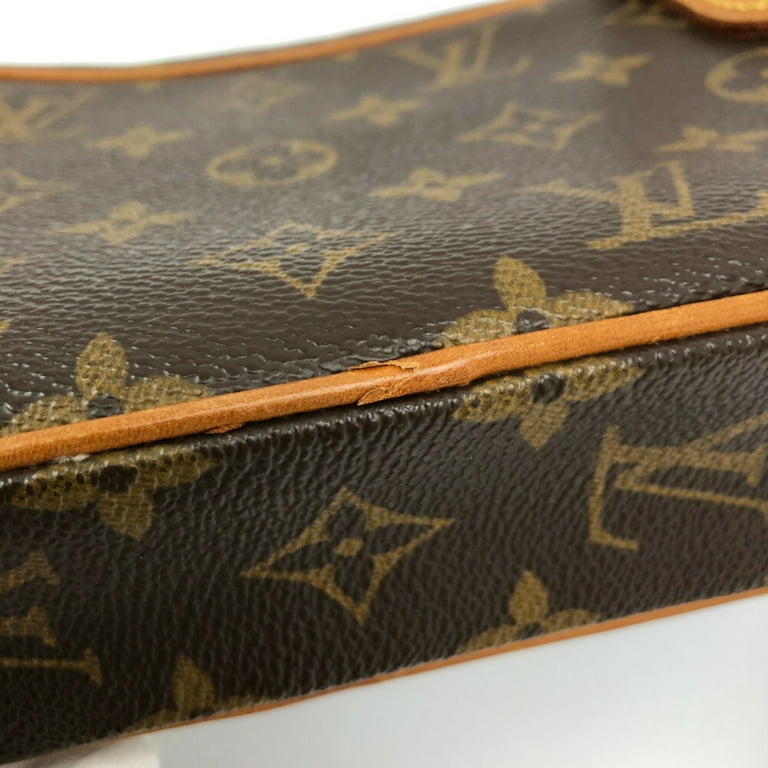 Auth Louis Vuitton Monogram Pochette Marly Bandouliere M51828