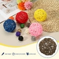 thumbnail image 3 of Uxcell 24 Pcs Wicker Rattan Balls 3.1 Inch Rattan Decorative Balls Vase Fillers for Wedding Party Centerpiece Bowls Home Decoration, Brown, 3 of 5