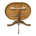thumbnail image 6 of Pemberly Row 36" Solid Wood Round Top Pedestal Table With 12" Leaf - Pecan, 6 of 8