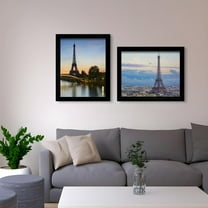 24x30 Picture Frame, Wall Hanging Poster Frames, Display Pictures 24 x 30 without Mat, Pack of 2, Black