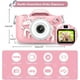 thumbnail image 2 of Cámara digital para niños, foto de 20 MP y vídeo HD de 1080p, lente dual, cámara para selfies, zoom 8x, apagado automático, tarjeta TF de 32 GB incluida, color rosa, 2 of 5