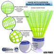 thumbnail image 5 of NAAISHA Aero Power Nylon Badminton Shuttlecock , Accurate Flight Stability | Yellow , Pack Of 10, 5 of 5
