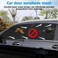 thumbnail image 4 of xianyou-2Pcs Car Window Shade, Breathable Zipper Sun Protection for Baby, Side Front Rear Sun Stretchy Mesh, Cover Screen for Kids Adults Family Privacy, Universal for Most Vehicles (Rear), 4 of 4