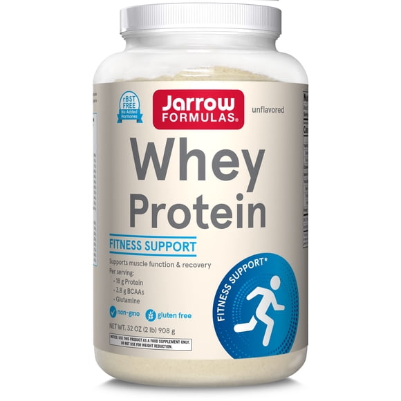 Suplemento de proteína de suero de leche de Jarrow Formulas de 32 onzas con 18 g de proteína