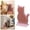 Pink, variant on Cat Self Groomer Corner Massage Brush, Wall Mounted Cat Grooming Tool for Loose Hair Removal, Comfortable Brush for Long Short Hair Cats, Easy Install Clean Pet Shedding Grooming Accessory