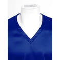 thumbnail image 6 of Alvivi Men Satin Nightgown V Neck Short Sleeve Sleepwear Solid Nightwear Royal_Blue XXL, 6 of 7