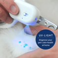 thumbnail image 4 of Claws & Tails Cortauñas para Perros y Gatos, con luz LED y UV para detección de tiña en Gatos, Carga USB Gris Sailing Electrónica, 4 of 5