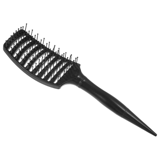 Cepillo para el cabello ventilación curva Unique Bargains negro 28.5x6.2x2.9cm