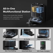 Roborock Qrevo Series Robot Vacuum and Mop, 8000Pa Suction, Upgraded from Qrevo, Anti-Tangle Brushes, Smart Obstacle Avoidance, Auto Mop Washing(QV 35A)