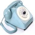 thumbnail image 7 of GJX 2026 New Bluetooth Landline Phone,Retro Home Phones for Landline,Classic Vintage Cordless Telephone Bluetooth Connection Speakerphone for Home House for Home,Office,Desk,Hotel,Decor(Blue)1Pcs, 7 of 7