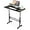 Wood Black, variant on Small Standing Desk Adjustable Height, Mobile Stand Up Desk with Wheels, 32 Inch Portable Rolling Desks for Walking Pad Treadmill White