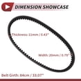 thumbnail image 4 of Correa de transmisión V-Belt Unique Bargains para muchas scooters de 150cc, motocicletas y karts, 4 of 7
