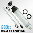thumbnail image 2 of DNA MOTORING 200cc Brake Oil Change Detachable Fill Syringe Fluid Extractor w/ Extension Hose, 2 of 7