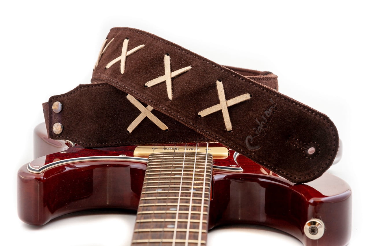 RightOn! Straps Legend D. Gilmour Inspired Guitar Strap - Brown