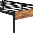 thumbnail image 6 of VECELO 3-piece Bedroom Set, Metal and Wood Platform Bed and Set of 2 Square Nightstand, Full Size, 6 of 9