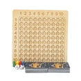 thumbnail image 2 of tabla de multiplicar,Tabla de multiplicar de madera tabla juego de matemáticas,montessori matemáticas materiales juguetes tablero rompecabezas,suministros de actividades de juguetes de, 2 of 9
