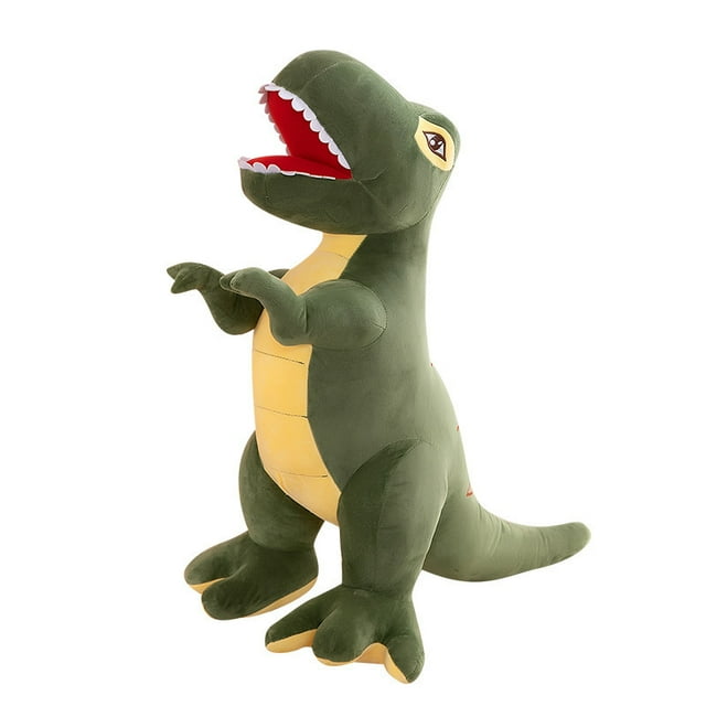 Muñeco de peluche T-Rex con dibujos animados de dinosaurio, 42 cm, peluche, suave
