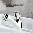thumbnail image 4 of Public Ktchen Bathroom  , Plated Self Closing Water Saving Faucet Sink Tap  Delay With Function Time Basin, 4 of 8