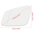 thumbnail image 3 of Car Mirror Glass Heated with Backing Plate Driver Side LH for BMW 320i 440i, 3 of 6