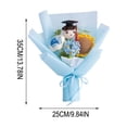 thumbnail image 3 of Luoshdecor Happy Graduation Flower Bouquet,Artificial Knitted SunFlower Bouquet with Cap Gift for Graduation Party Supplies, 3 of 7