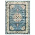 thumbnail image 5 of Lahome Decor Area Rugs for Living Room 8'x10' Washable Oriental Floral Medallion Rug Indoor Printed Carpet Non Slip Mat for Apartment Dining Bedroom Kitchen Table Entrance, Blue, 5 of 9