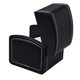 thumbnail image 3 of Caja de almacenamiento de reloj de cuero sintético cuadrado de 2 piezas, simplicidad de gama alta negra, 3 of 4