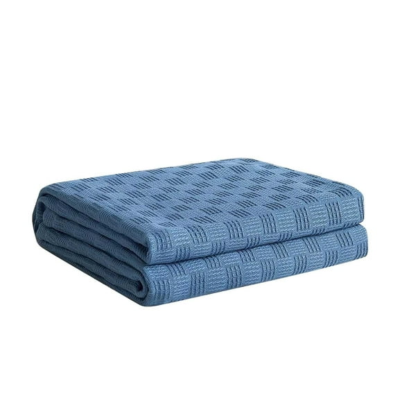HJQEQVD Couverture en Coton Tendance pour Adultes, Jeté Moderne Doux, Respirant et Confortable, Couverture en Coton Surdimensionnée pour le Printemps et l'Été 39.37*59.06 Pouces