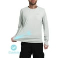 thumbnail image 6 of OutPro Men's Rash Guards UPF 50+ Sun UV Protection Clothing Mens Workout Shirts Fishing Long Sleeve Swimwear Rashguard UV Athletic Mens Workout Tops Activewear Quick Dry T-Shirt Gray XXXL, 6 of 10