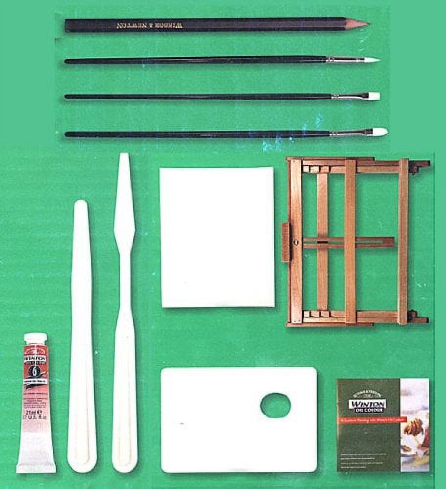 Winsor and Newton 20 Piece Complete Oil Color Painting Set with Adjustable Easel