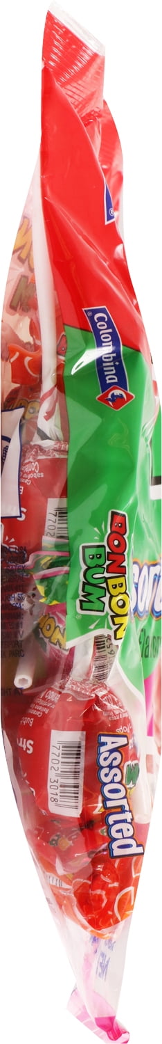 (5 pack) Colombina Bon Bon Bum Lollipops, Classic Assorted Flavor, 24 Count