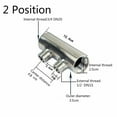 thumbnail image 3 of 1/2 * 3/3/4/5/6/7 Position Water Distributor Pipe Connector Valve Water Knockout Drum Water Trap Connector Hydraulic Fittings, 3 of 5