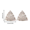 thumbnail image 3 of Pendientes Fiudx de circonita con incrustaciones de cobre geométricos femeninos, 3 of 4