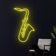 thumbnail image 3 of Handmadetneonsign Saxophone Led Sign, Saxophone Neon Light, Saxophone Live Music Neon Sign, 3 of 5