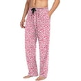 thumbnail image 5 of Top-kevin Rose Floral Leopard Spot Pajama Pants Men's Lounge Pants Straight-Fit Men Pajama Bottoms, 5 of 13