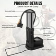 thumbnail image 4 of YOLETO Double Barrel Foot Air Pump - 160 PSI Portable Floor Bicycle Pump  with Pressure Gauge, Fits Presta & Schrader Valves for Bike Tires, Car Tires, Balls, Scooters and Inflatable Toys, 4 of 6