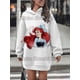 thumbnail image 2 of Vestido con capucha para mujer, top informal de estilo minimalista callejero, sudaderas con capucha 3d, ropa de mujer vrouwen, invierno para mujer, anime, 2 of 5