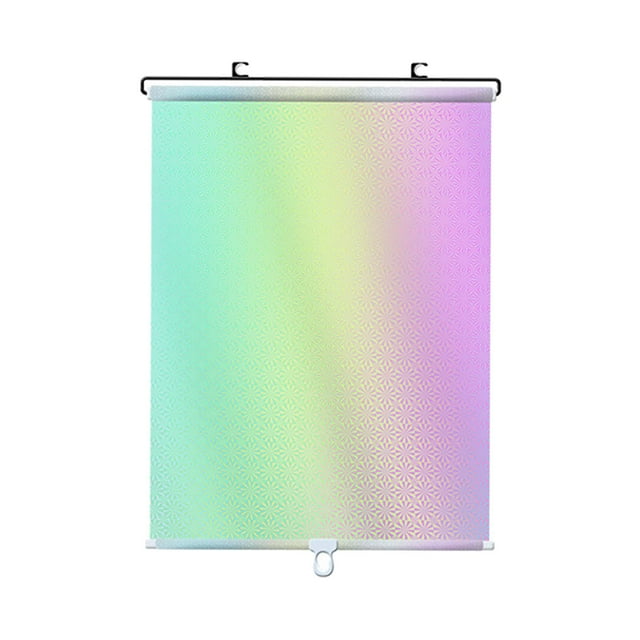 Cortina opaca universal con ventosa para balcón de coche 40x125cm Plata