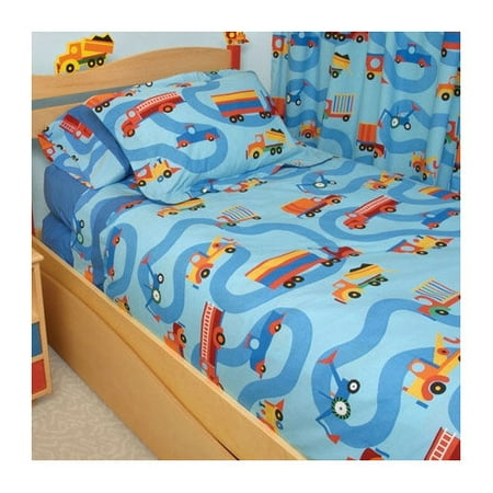 Room Magic Boys Like Trucks 3 Piece Duvet Set
