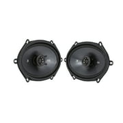 KICKER 48ESC68 - 6x8 inch, 190 Watts Peak, 2-Way Car Speakers, Poly-Blend Cone, 13mm Tweeter, Zero Tweeter Protrusion, Fits Most Vehicles