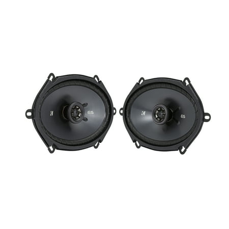 KICKER 48ESC68 - 6x8 inch, 190 Watts Peak, 2-Way Car Speakers, Poly-Blend Cone, 13mm Tweeter, Zero Tweeter Protrusion, Fits Most Vehicles