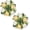 Champagne & White, variant on Artificial Flowers Candle Rings - 6 Pcs 14 inch Diam Large White Fake Roses Wreath Wedding Centerpieces for Tables Spring Summer Wreath for Front Door Weddings Party Ceremony Bouquet Decor