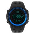 thumbnail image 1 of Mens Male Digital Back Light Round Waterproof Sport Watch Wristwatch Blue, 1 of 8