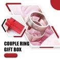 thumbnail image 4 of Injueey Caja Joyas Colgantes Papel Sólido Pendientes Almacenamiento Presente Empaquetado Exhibición Paquete Anillos Amantes portátiles Almacenamiento y organización del hogar Púrpura Injueey HA075202-01, 4 of 6