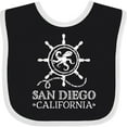 thumbnail image 3 of Inktastic San Diego California Travel Boys or Girls Baby Bib, 3 of 4